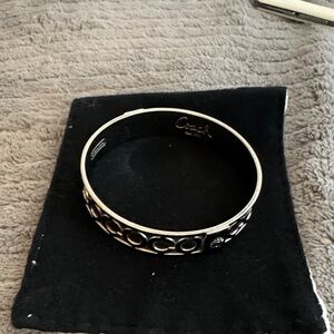 Coach Silver Bangle Bracelet
